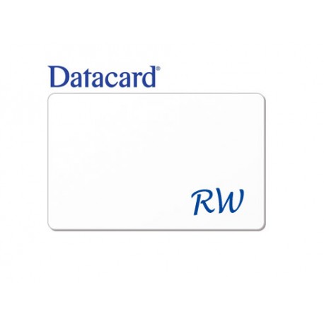 Carte RW écriture bleue