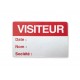 Etiquettes SATIN VISITEUR