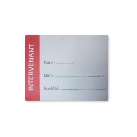 Satin visitor labels 55 x 75 mm