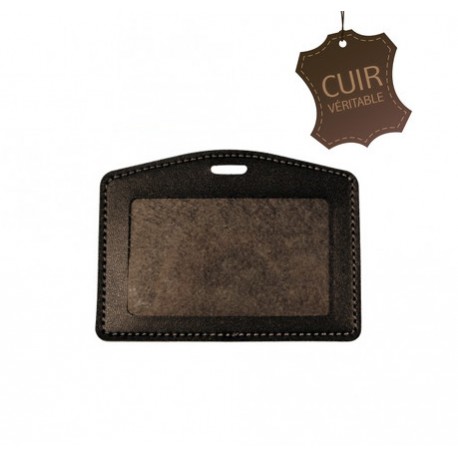 Porte-badge CUIR