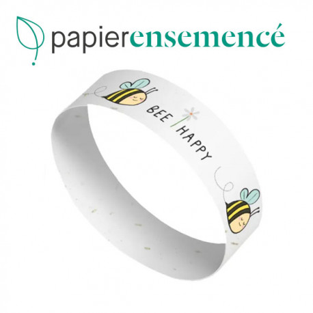 Bracelet Ensemencé à planter Blanc