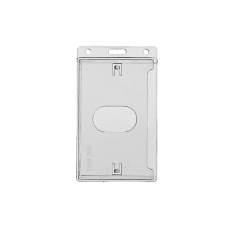 Rigid badge holder - Vertical - extraction thumb notch